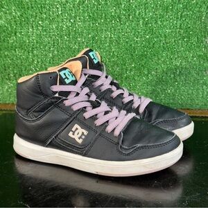 DC Manteca 4 Skate Sneakers Black Purple White Kids Size 3Y